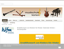 Tablet Screenshot of musikschule-kuerten.de